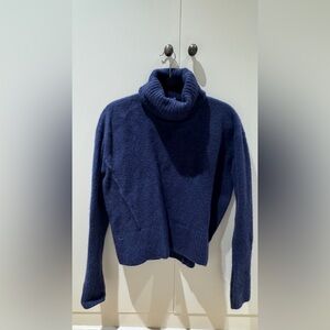 & Other Stories Deep Blue Turtleneck Sweater